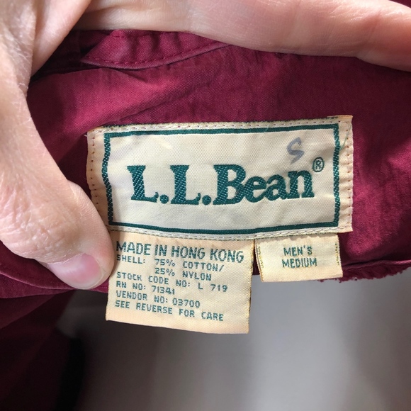 L.L. Bean Coat Red B416 - Picture 6 of 8